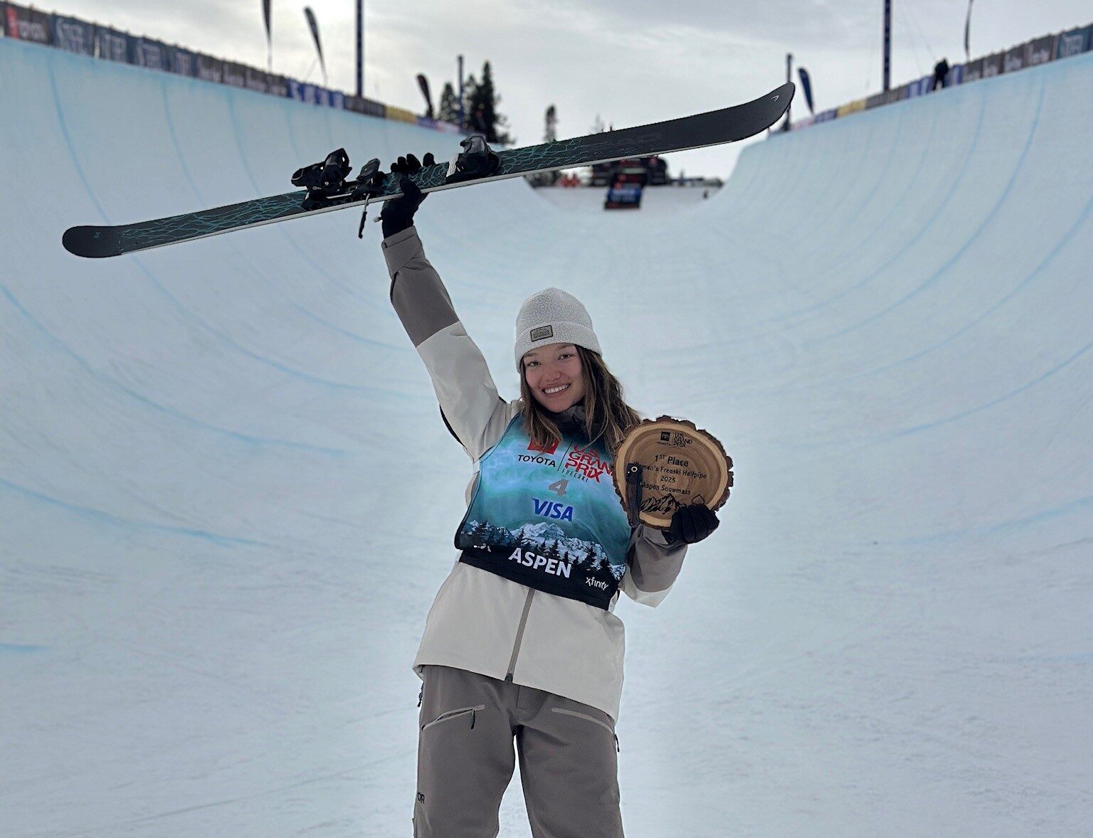 Atkin secures Freeski Halfpipe victory in Aspen